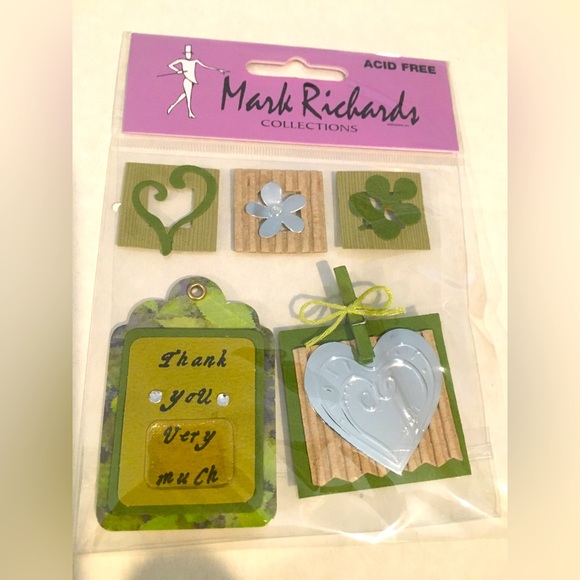 *3/$20* LOT OF 12 PK OF MARK RICHARDS SCRAPBOOKING & CARD  EMBELLISHMENTS. NEW. - Picture 2 of 3